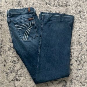 7 for all mankind wide leg jean